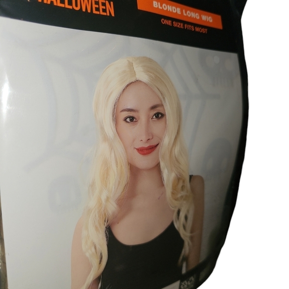 Wig Long Blonde Halloween Wig - Picture 2 of 4